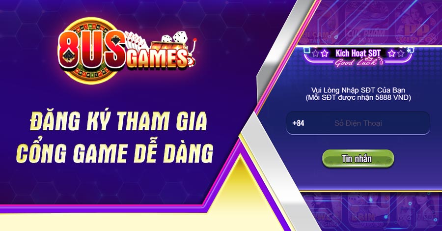 Đăng ký tham gia cổng game dễ dàng